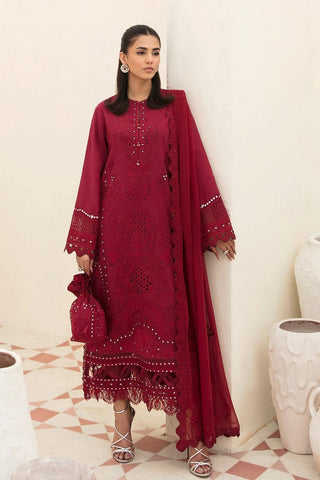 AL 23 V3 08 Claret Festive Chikankari Lawn Collection