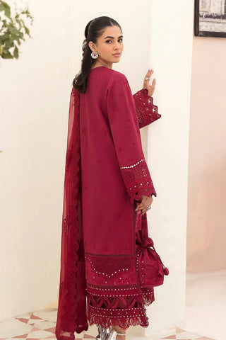 AL 23 V3 08 Claret Festive Chikankari Lawn Collection