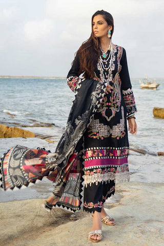 ESC 08A Evaline Signature Embroidered Lawn Collection