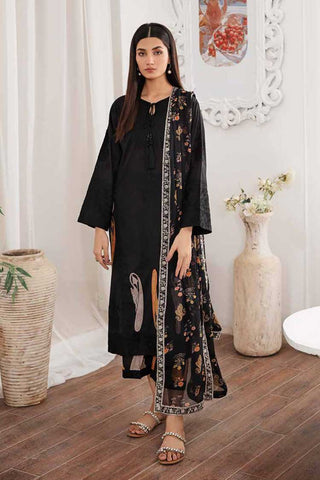 CM 02 Monochrome Embroidered Lawn Collection Vol 1