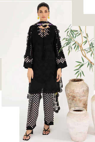 CM 06 Monochrome Embroidered Lawn Collection Vol 1