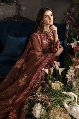 Picture of Afrozeh - 5110 Mahogany La Fuchsia Luxury Formals - Available at Raja Sahib