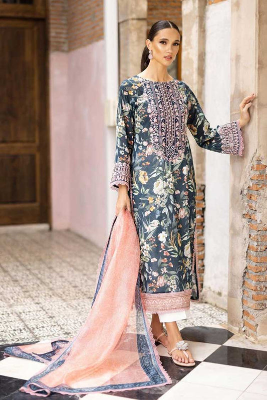 Picture of Zainab Chottani - 1B Jade Charm Tahra Embroidered Lawn Collection - Available at Raja Sahib