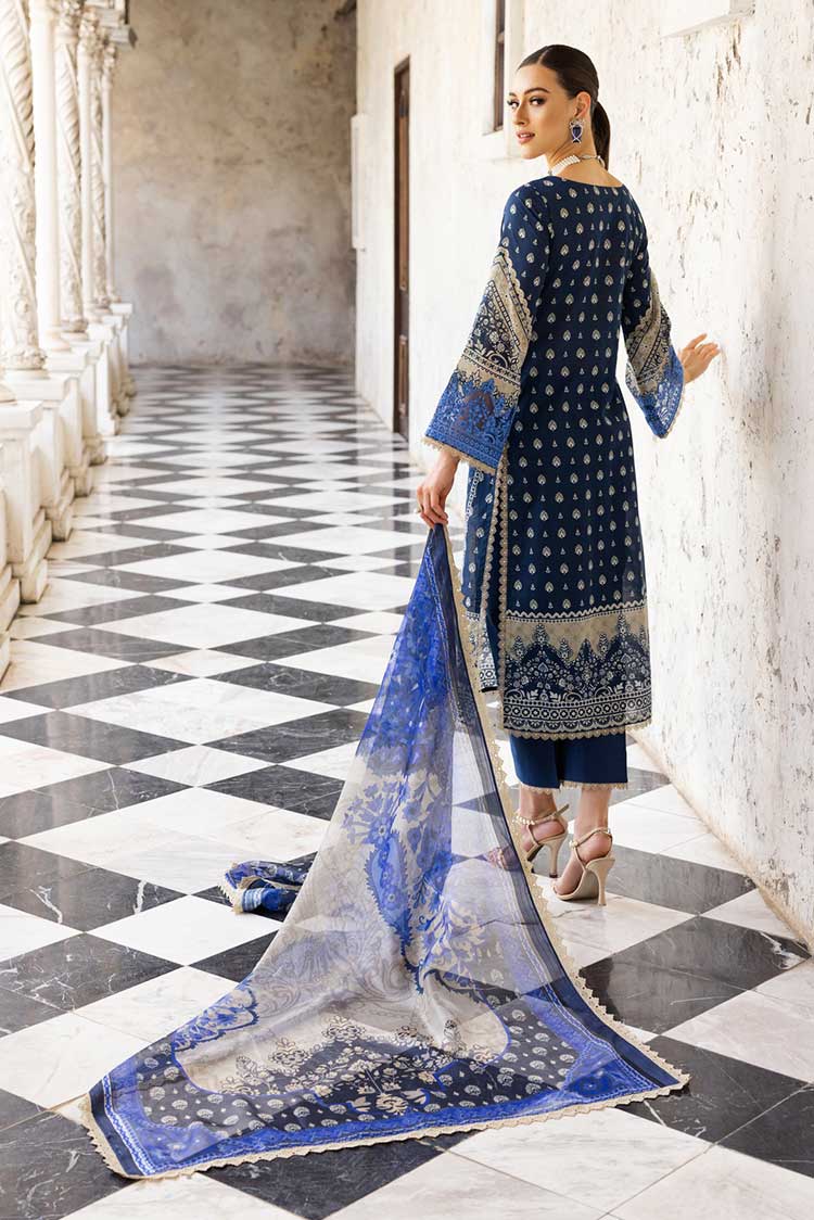 Picture of Zainab Chottani - 9B Celestial Bliss Tahra Embroidered Lawn Collection - Available at Raja Sahib