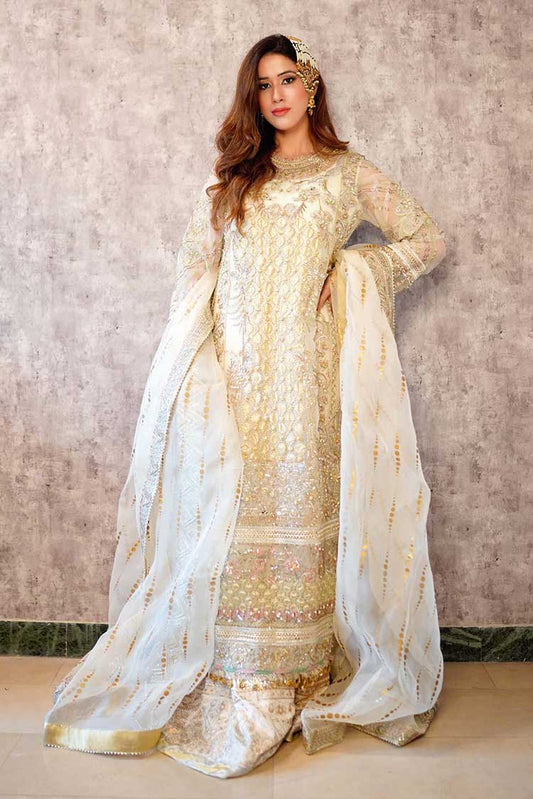 Picture of Maryam Hussain - MLF23 08 Zarq Marwa 4 Piece Festive Collection - Available at Raja Sahib