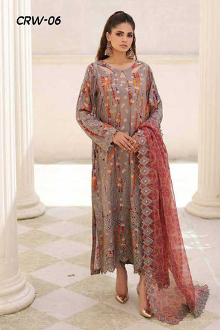 CRW 06 Rangoli Embroidered Staple Jacquard Collection Vol 1