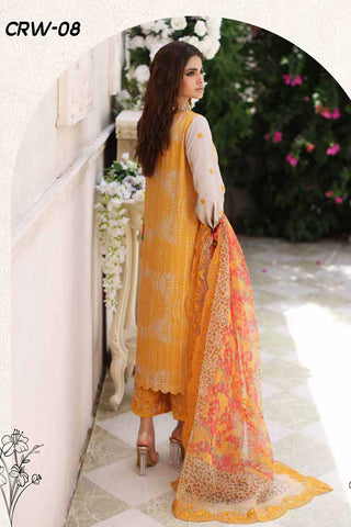 CRW 08 Rangoli Embroidered Staple Jacquard Collection Vol 1