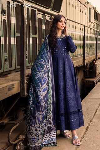 NS 89 Maya Safarnama Embroidered & Embellished Linen Collection