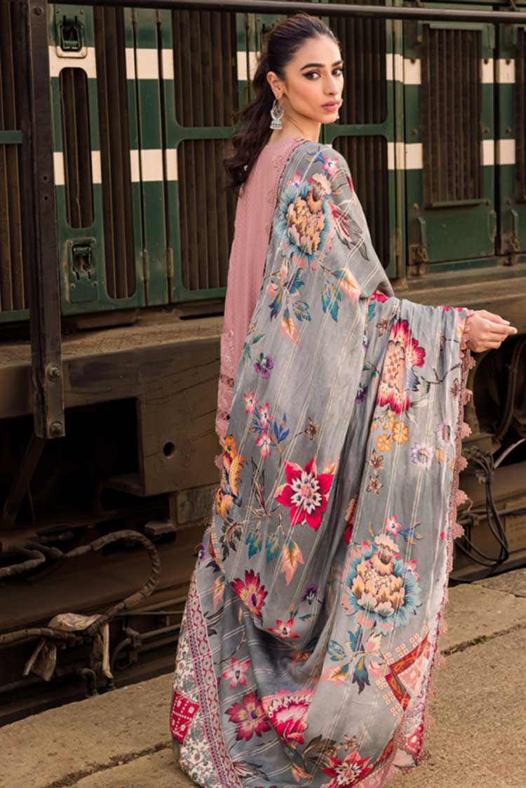 Picture of Nureh - NS 91 Maya Safarnama Embroidered & Embellished Linen Collection - Available at Raja Sahib