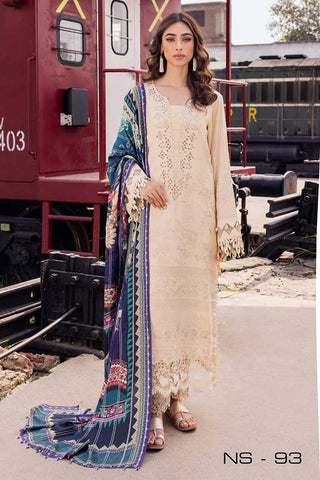 NS 93 Maya Safarnama Embroidered & Embellished Linen Collection