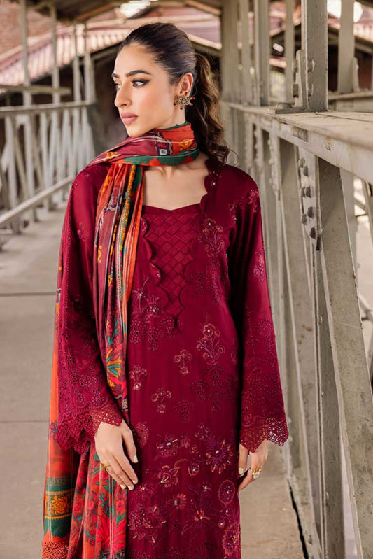 Picture of Nureh - NS 95 Maya Safarnama Embroidered & Embellished Linen Collection - Available at Raja Sahib