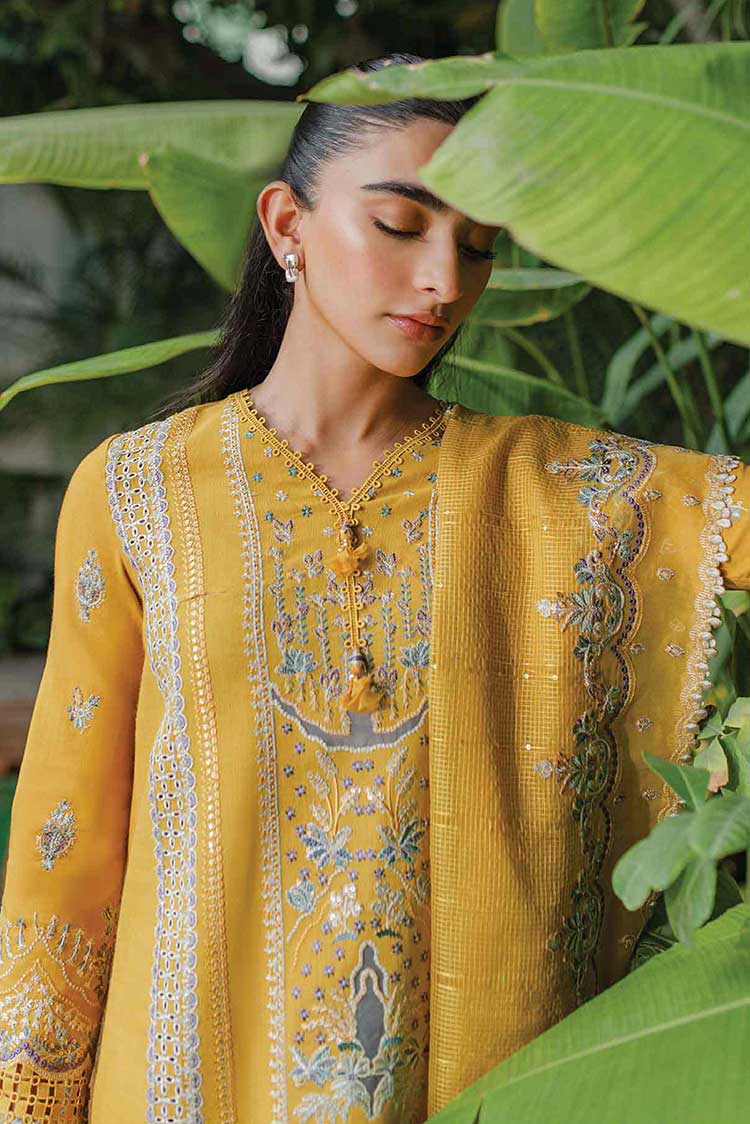 Picture of Qalamkar - WL 09 Valeria Qline Linen Collection - Available at Raja Sahib