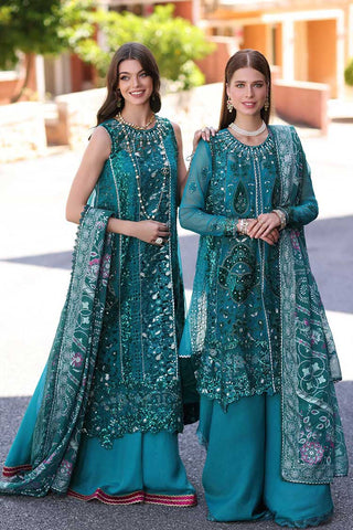 D8 Zareen Noor Chiffon Handwork Schiffli And Laserkari Collection