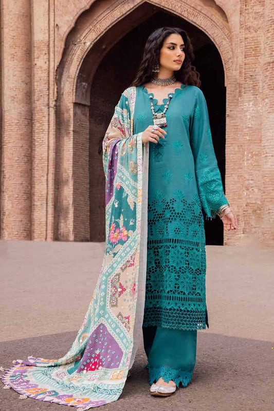 Picture of Nureh - NE 51 Bazaar Embroidered Chikankari Khaddar Collection - Available at Raja Sahib