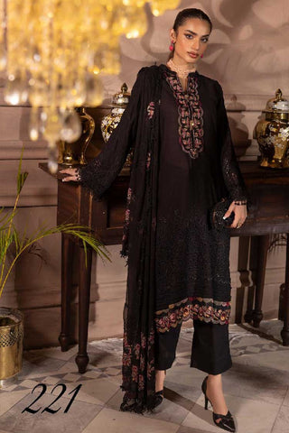 Design 221 Premium Embroidered Karandi Collection