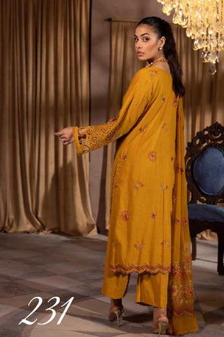 Design 231 Premium Embroidered Karandi Collection