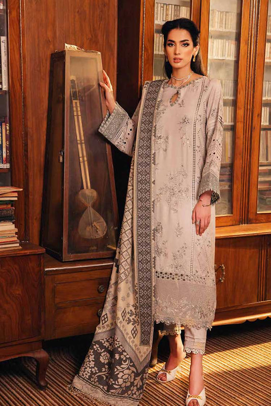 Picture of Nureh - NE 54 Exclusive Embroidered & Embellished Leather Peach Collection - Available at Raja Sahib