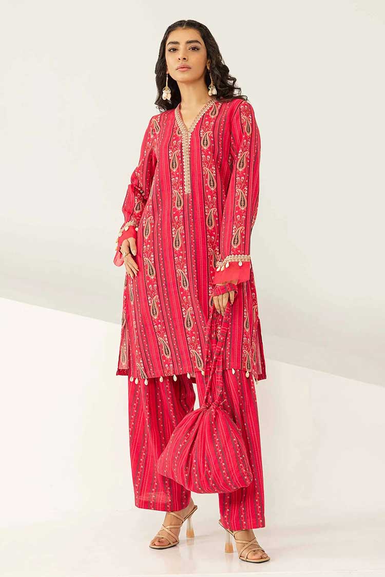 Picture of Maria B - MB-US23-206-A (2 PC) M Basics Khaddar Winter Edition - Available at Raja Sahib