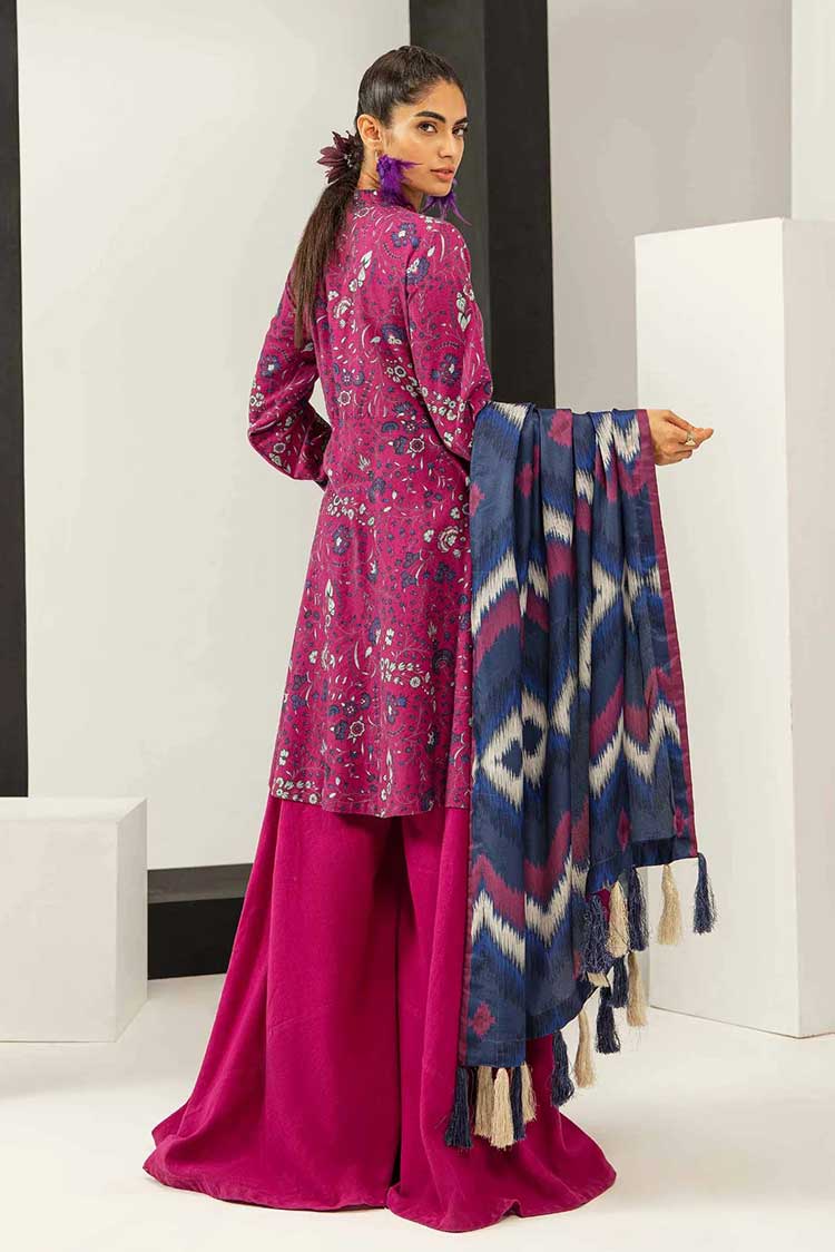 Picture of Maria B - MB-US23-209-A (3 PC) M Basics Khaddar Winter Edition - Available at Raja Sahib