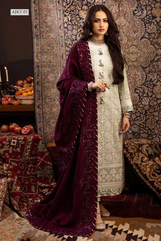 AJKT 01 Kashmiri Taanka Embroidered Shawl Collection