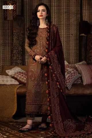 AJKT 11 Kashmiri Taanka Embroidered Shawl Collection