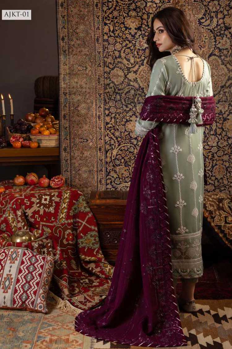 Picture of Asim Jofa - AJKT 01 Kashmiri Taanka Embroidered Shawl Collection - Available at Raja Sahib