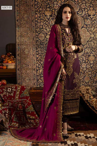 AJKT 05 Kashmiri Taanka Embroidered Shawl Collection