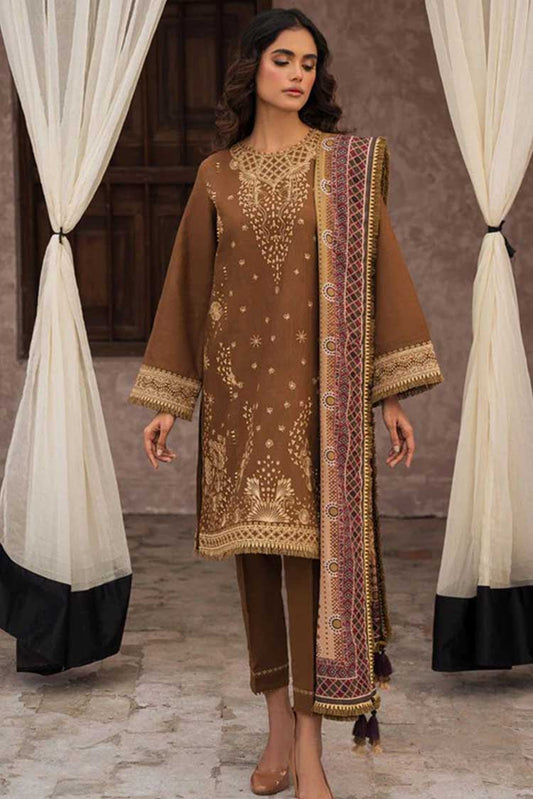 Picture of Jazmin - 03 Ruh Dastak Embroidered Khaddar Fall Winter Collection - Available at Raja Sahib