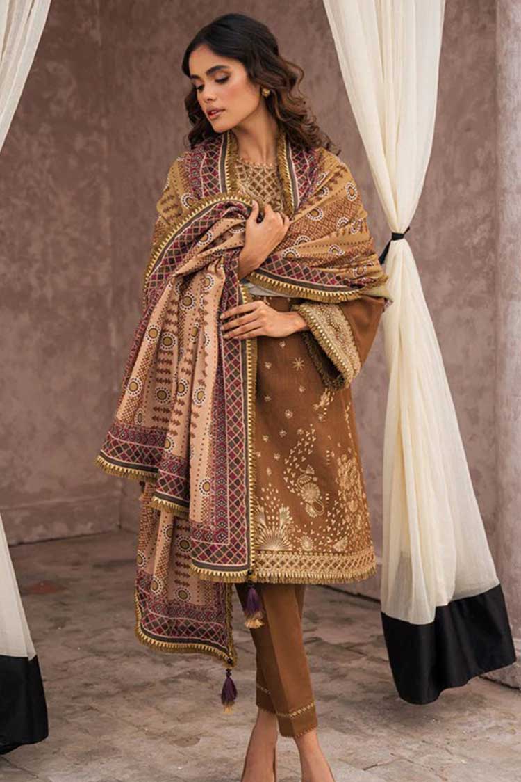 Picture of Jazmin - 03 Ruh Dastak Embroidered Khaddar Fall Winter Collection - Available at Raja Sahib