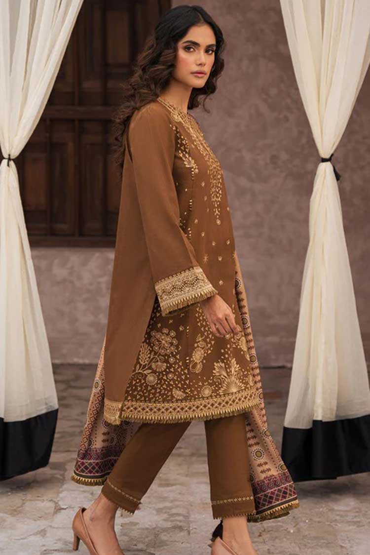 Picture of Jazmin - 03 Ruh Dastak Embroidered Khaddar Fall Winter Collection - Available at Raja Sahib