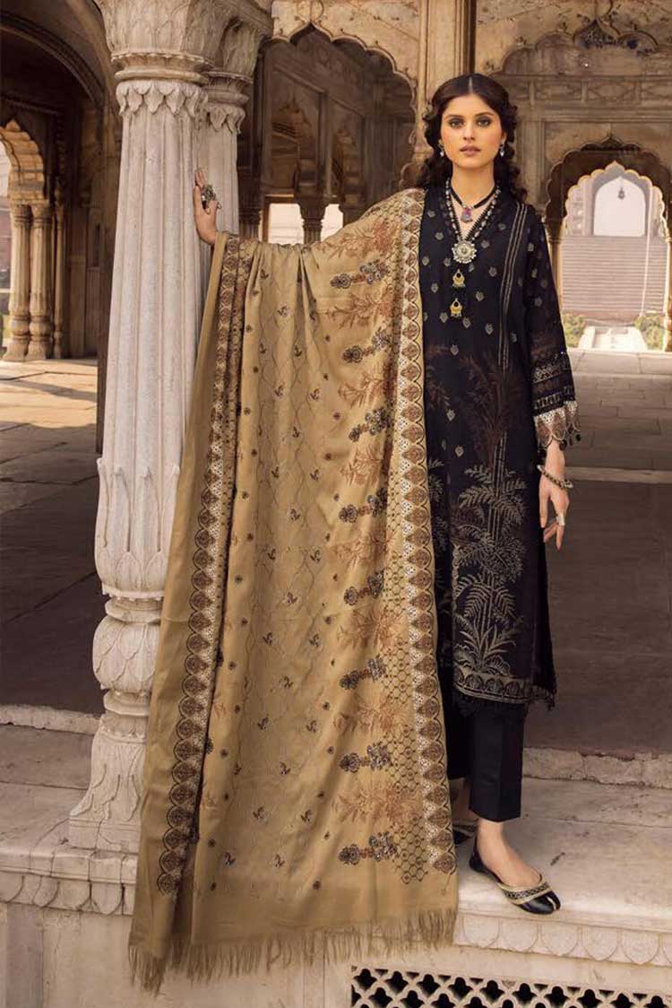 Picture of Shaista - Design 594 Gold Embroidered Peach Leather Collection - Available at Raja Sahib