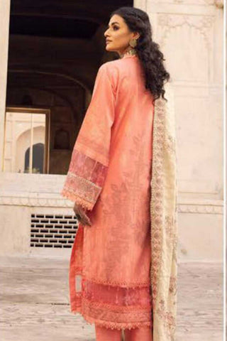 Picture of Shaista - Design 599 Gold Embroidered Peach Leather Collection - Available at Raja Sahib