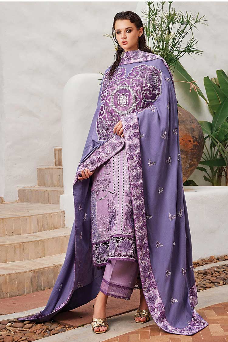 Picture of Mushq - MNW 01 Adilah Moroccan Dream Sateen Shawl Collection - Available at Raja Sahib