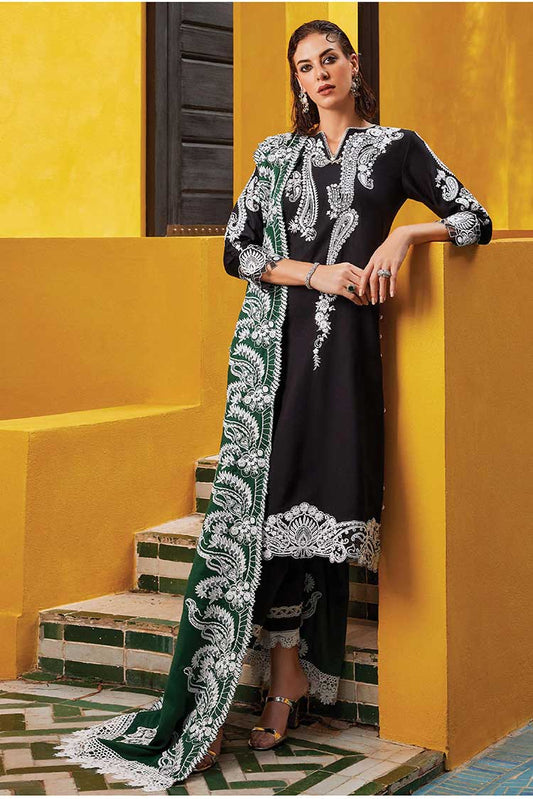 Picture of Mushq - MNW 06 Imane Moroccan Dream Sateen Shawl Collection - Available at Raja Sahib