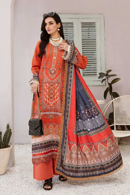 Picture of Lala - LW 0151 Vivia Dahlia Winter Collection - Available at Raja Sahib