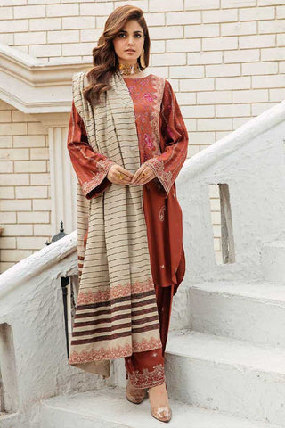 MSK3 05 Masakali Embroidered Peach Leather Collection Vol 1