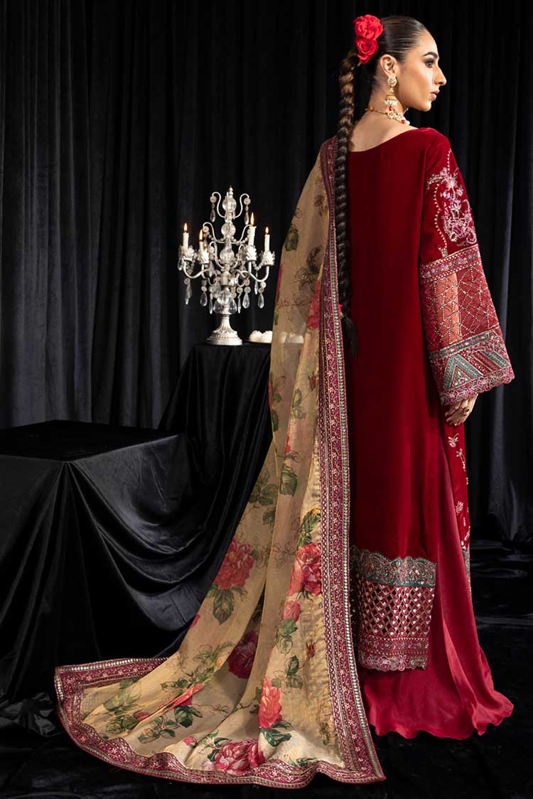 Picture of Nureh - NS 106 Maya Exclusive Embroidered & Embellished Velvet Collection - Available at Raja Sahib