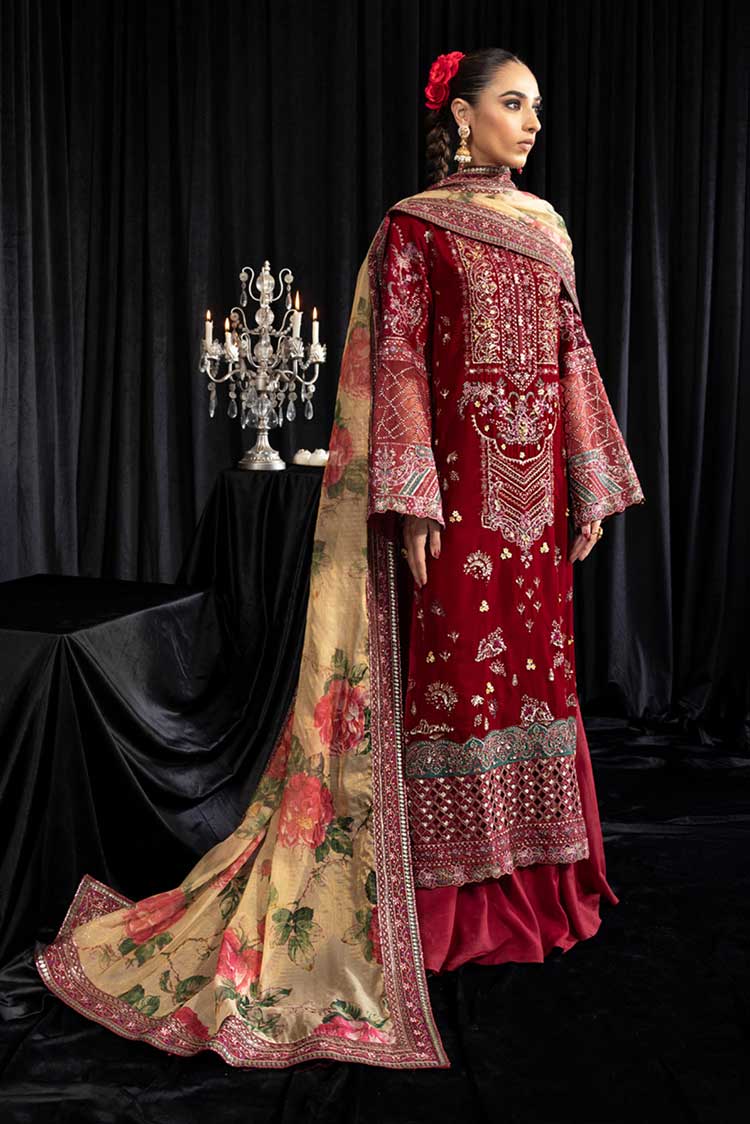 Picture of Nureh - NS 106 Maya Exclusive Embroidered & Embellished Velvet Collection - Available at Raja Sahib