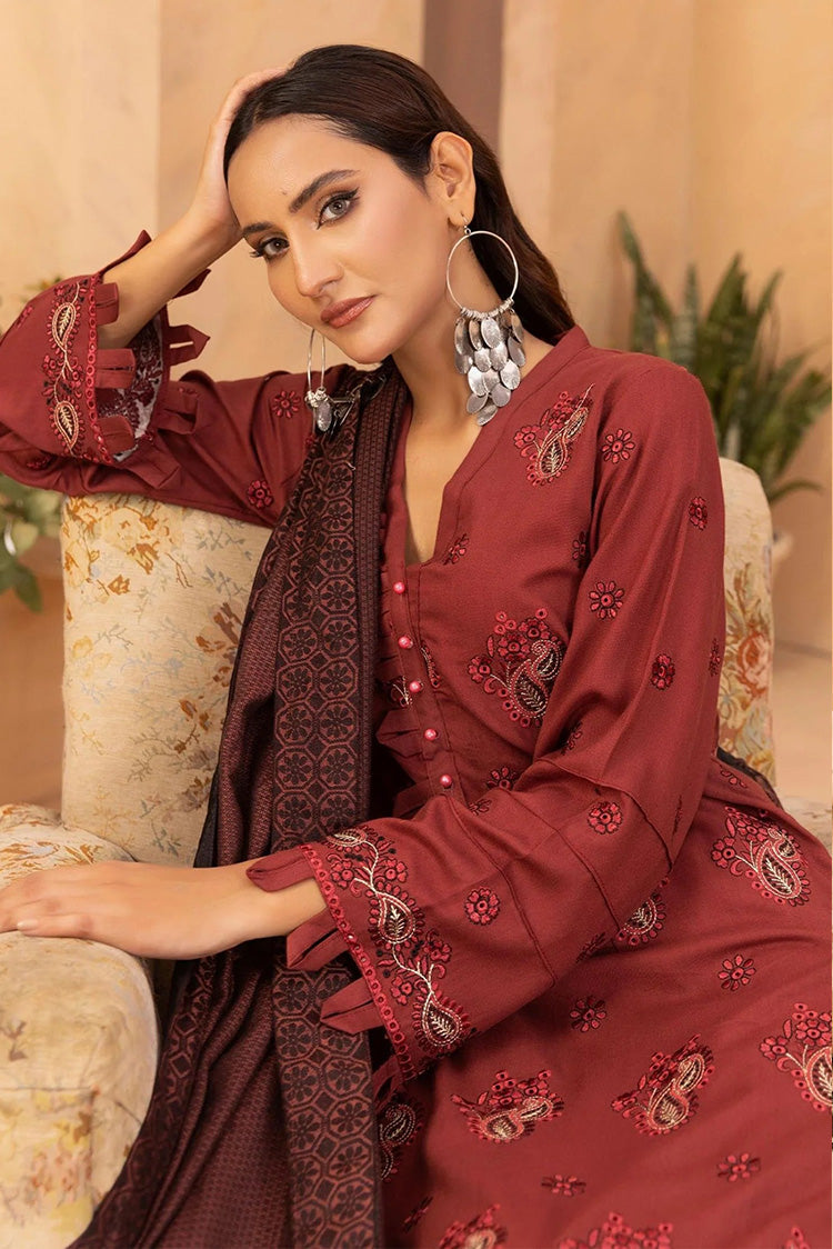 Picture of Lala - LW 0142 Sana & Samia Exclusive Jacquard Shawl Collection - Available at Raja Sahib