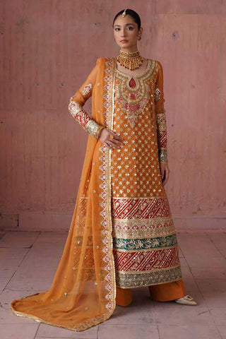 QFD 0051 Mehek Naqsh Embroidered Chiffon Wedding Collection