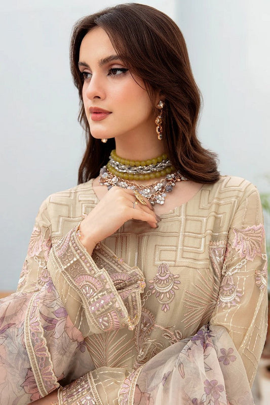 Picture of Ramsha - A 701 Chevron Chiffon Collection Vol 7 - Available at Raja Sahib