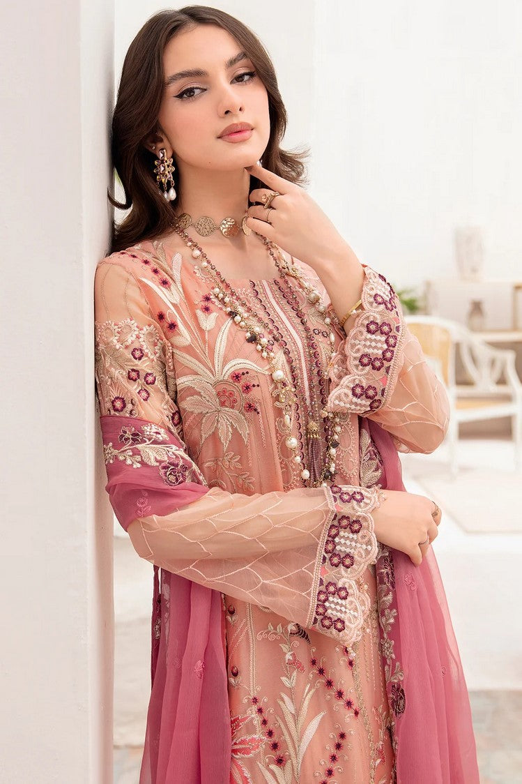 Picture of Ramsha - A 702 Chevron Chiffon Collection Vol 7 - Available at Raja Sahib