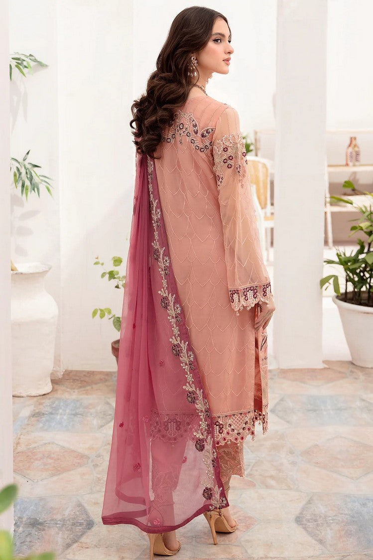 Picture of Ramsha - A 702 Chevron Chiffon Collection Vol 7 - Available at Raja Sahib