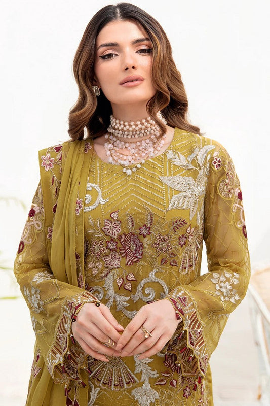 Picture of Ramsha - A 706 Chevron Chiffon Collection Vol 7 - Available at Raja Sahib