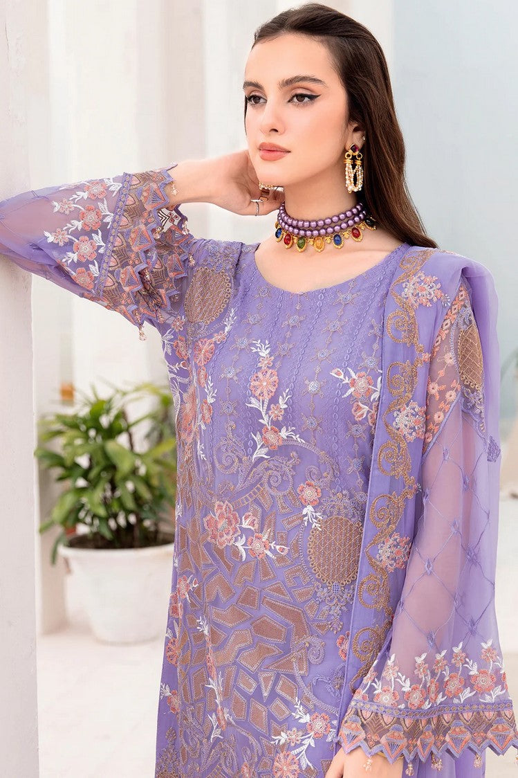 Picture of Ramsha - A 711 Chevron Chiffon Collection Vol 7 - Available at Raja Sahib