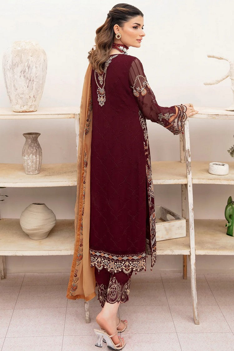 Picture of Ramsha - A 712 Chevron Chiffon Collection Vol 7 - Available at Raja Sahib