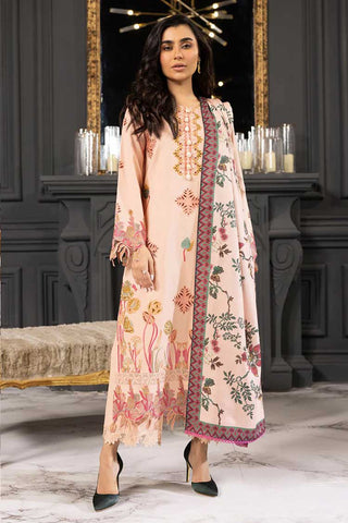 04 Zimal Carnation Khaddar Shawl Collection