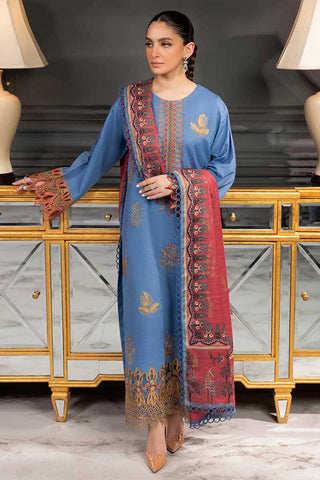 05 Malaha Carnation Khaddar Shawl Collection