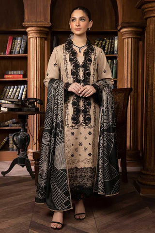 09 Daneen Carnation Khaddar Shawl Collection