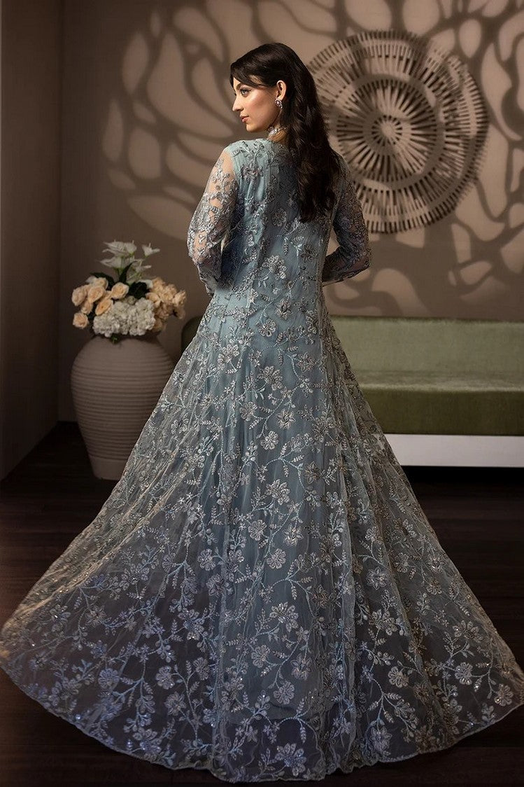 Picture of Flossie - AV 105 Winter Mint Avalanche Luxury Chiffon Collection - Available at Raja Sahib